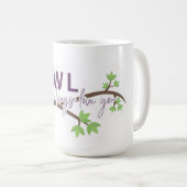 Schattig uilenontwerp koffiemok (Voorkant rechts)