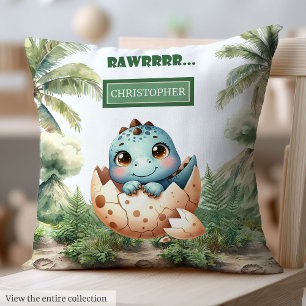 Schattig Uitkomen Binnenkort Baby Dinosaurus Baby Kussen