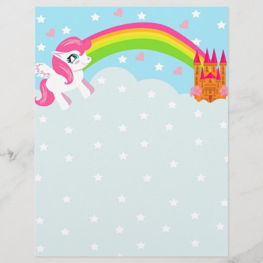 schattig unicorn Flyer (Voorkant)