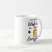 Schattig Veel Wow! Dogecoin Meme Hodl Koffiemok (Voorkant rechts)