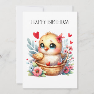 Schattig verjaardags kuiken.