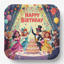 Schattig verjaardagsfeest met maskerade thema
