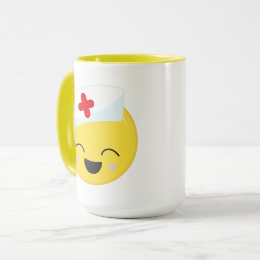 schattig verpleegkundige werk gerelateerd toevoege mok (Voorkant links)