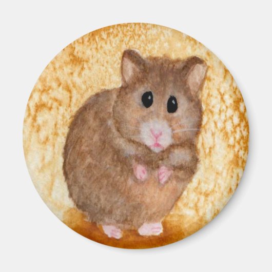 Schattig vet hamster magneet (Voorkant)