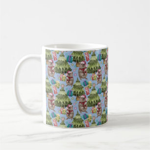 Schattig Vintage Kerstmis Quokka Koffiemok
