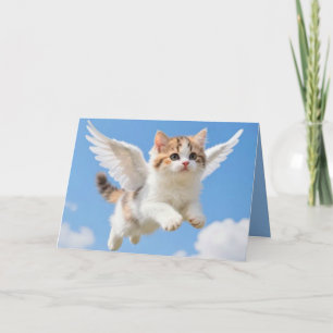 Schattig Vliegend Kittens Kaart