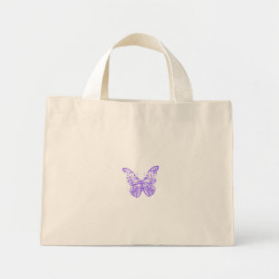 schattig vlinder kunst ontwerp mini tote bag
