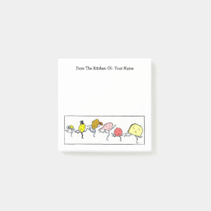 Schattig voedsel bewerkbaar Post het Opmerkingen Post-it® Notes