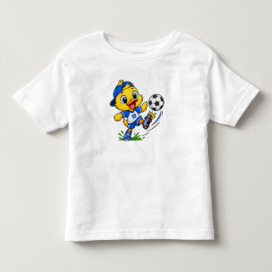 Schattig Voetbal Kuiken Voetbal Sport Cartoon Peut Kinder Shirts