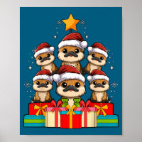 Schattig Vogelbekdier Le Kerstboom Kerstmuts