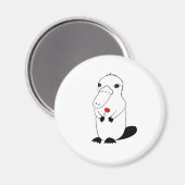 Schattig vogelbekdier magneet (Voorkant / Achterkant)