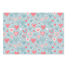 Schattig Volk Bloemhart Stofblauw Roze Baby Shower