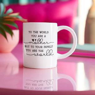 Schattig Voor de Wereld Ben Jij een Moeder Tweekleurige Koffiemok