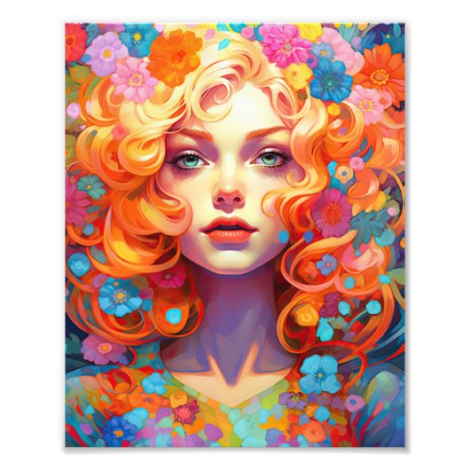 Schattig  voor meisjes foto afdruk (Voorkant)