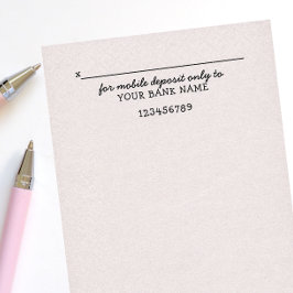 Schattig voor mobiele storting alleen persoonlijk  zelfinktende stempel