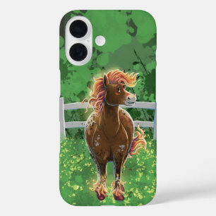 Schattig Vuurpaard iPhone 16 Hoesje
