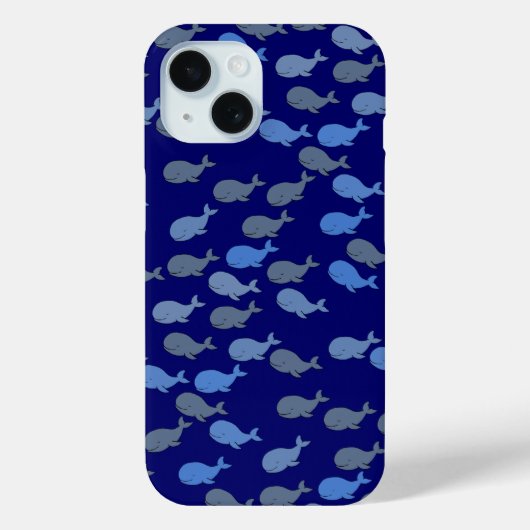 schattig walvissenpatroon Case-Mate iPhone case (Achterkant)