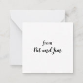 Schattig Wasbeertje met Rode Kerstmanhoed Notitiekaartje (Achterkant)