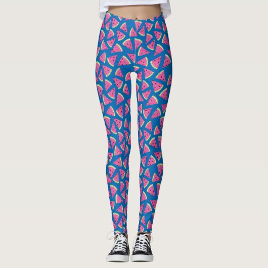 Schattig watermeloen patroon leggings (Voorkant)