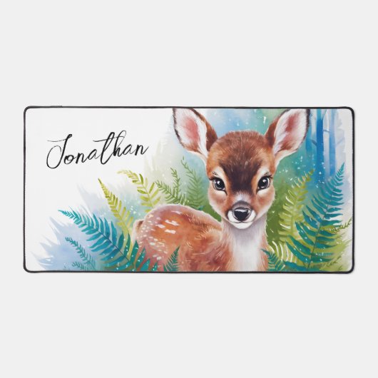 Schattig Waterverf hert Bureaumat (Voorkant)