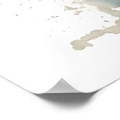 Schattig Waterverf Konijn Poster (Hoek)