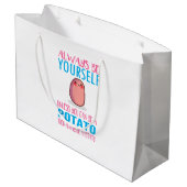 Schattig Wees altijd jezelf tenzij een aardappel k Groot Cadeauzakje (Achterkant Gekanteld)