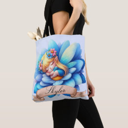 Schattig Whimsical Bloemige Zoete Dromen Slaapfee Draagtas