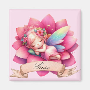 Schattig Whimsical Bloemige Zoete Dromen Slaapfee Magneet