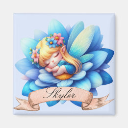 Schattig Whimsical Bloemige Zoete Dromen Slaapfee Magneet