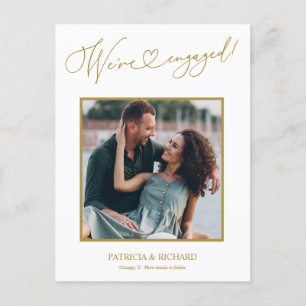 Schattig Wij zijn verloofd Verloving Aankondiging Briefkaart