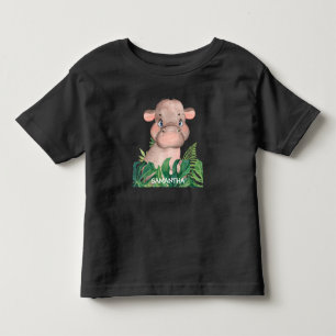 Schattig wild nijlpaard baby  kinder shirts