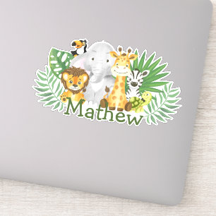 Schattig Wild One Safari Oerwoud Woodland Animals Sticker