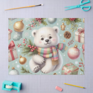 Schattig winterpapier van Beer Tissuepapier