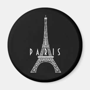 Schattig wit Frankrijk Parijs Eiffeltoren Magneet
