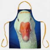 Schattig wit ganzengezicht gepersonaliseerd schort (Voorkant)