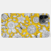 Schattig wit geel bloemig abstract ontwerp Case-Mate iPhone case (Achterkant (horizontaal))
