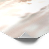 Schattig wit haired anime meisje op het strand poster (Hoek)