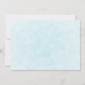 Schattig wit kitten met blauwe ogen save the date (Achterkant)