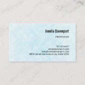 Schattig wit kitten met blauwe ogen visitekaartje (Achterkant)