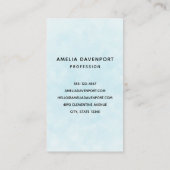 Schattig wit kitten met blauwe ogen visitekaartje (Achterkant)