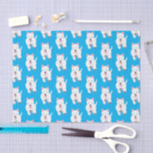 Schattig wit west highland terrier cartoon tissuepapier (Craft)