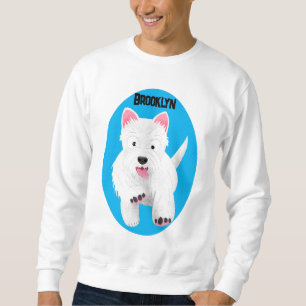 Schattig wit west highland terrier cartoon trui