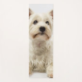 Schattig Witte West Highland Terrier Yogamat (Voorkant)