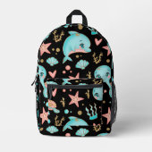 schattig zee bedrukte rugzak (Voorkant)