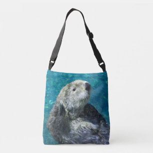Schattig Zee Otter Cute Blue Water Crossbody Tas