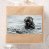 Schattig Zee Otter Etiket (Insitu)