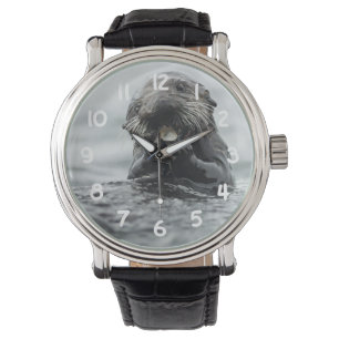 Schattig Zee Otter Horloge