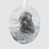 Schattig Zee Otter Ornament (voorkant)