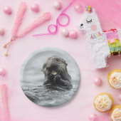 Schattig Zee Otter Papieren Bordje (Feest)