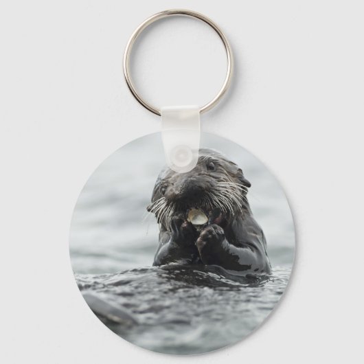 Schattig Zee Otter Sleutelhanger (Voorkant)